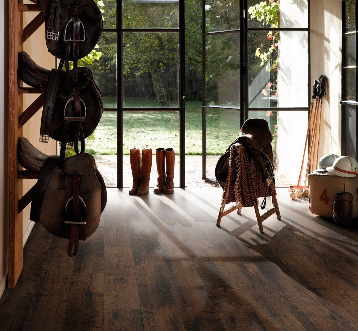 Laminaat Classic 1050 eiken gerookt geborstelde str landhuis v-kant