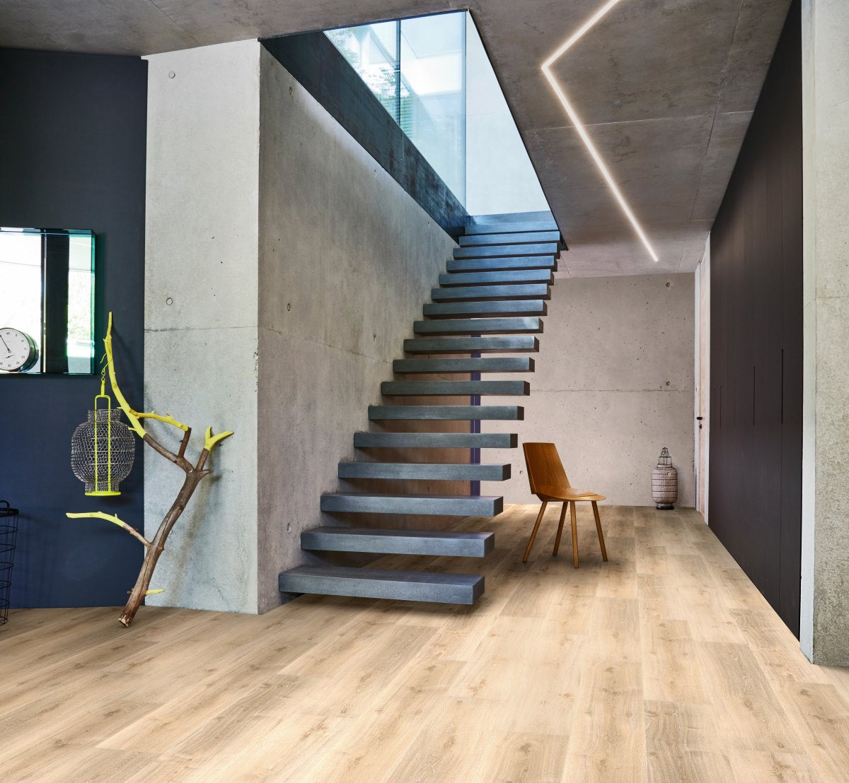 Designvloer Vinyl Basic 2.0 Royal Eiken licht gekalkt geborstelde str landhuisvloer