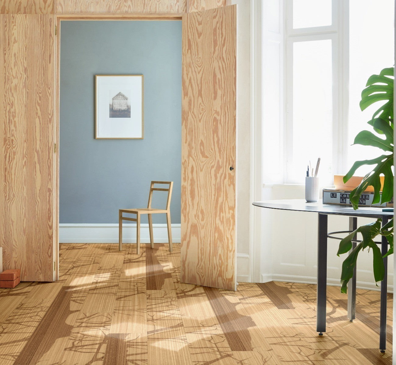 Designvloer Vinyl Trendtime 8 Silhouette geborstelde str v-kant