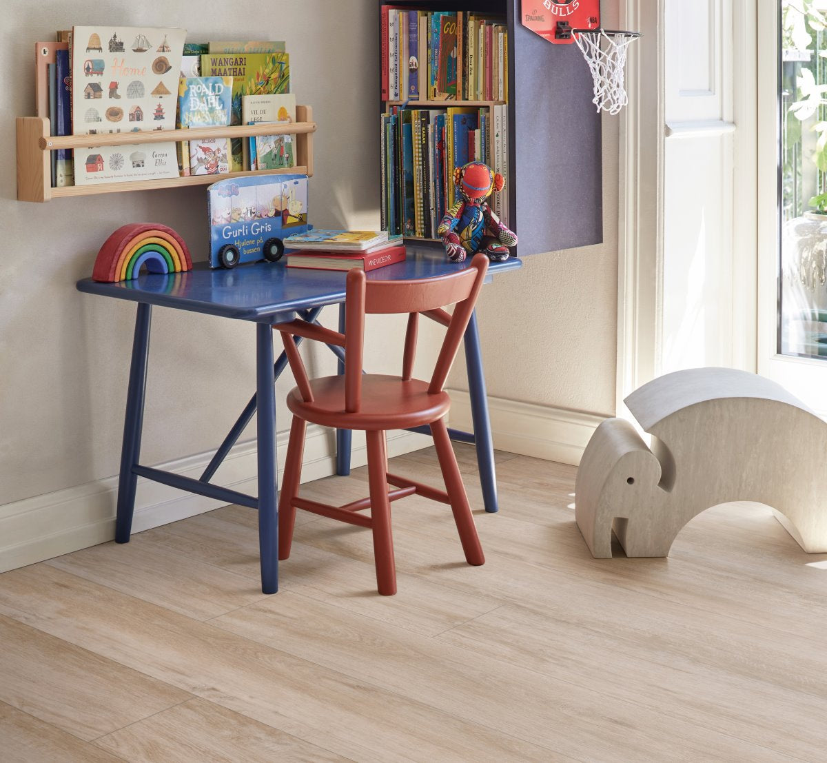 Laminaat Basic 400 Oudhout beige zijdemat.struc landhuis v-kant