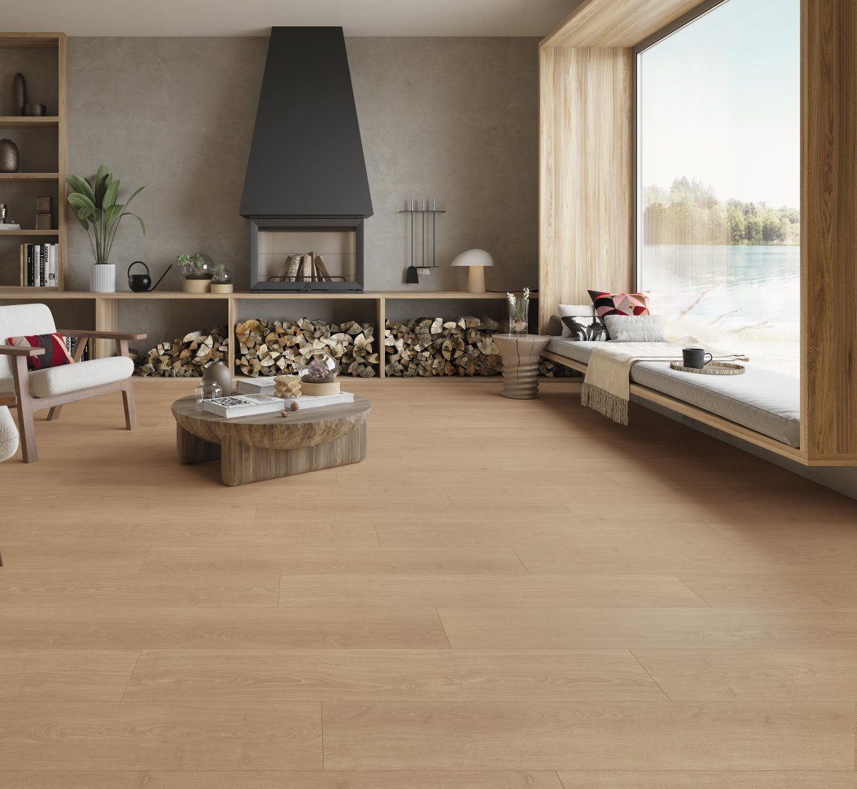 Laminaat Basic 600 Kasteelvloer Eiken Studiolin naturel Natuurmat str. landhuis v-kant