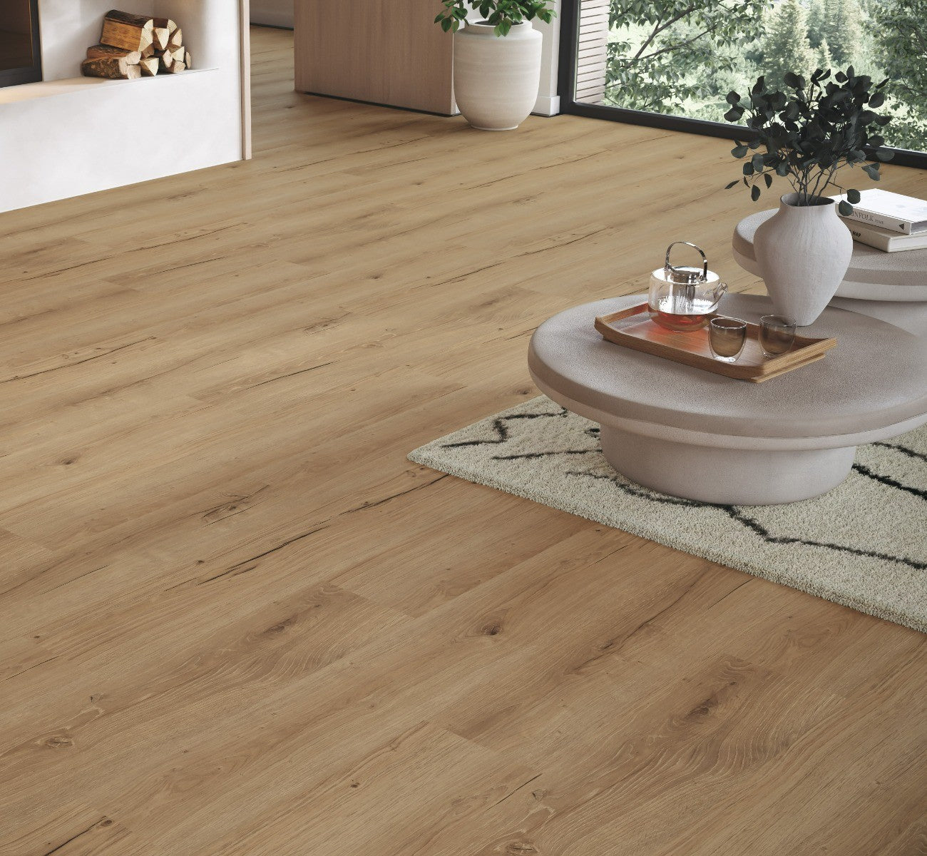 Designvloer Vinyl Basic 30 Eiken Cambridge natuur geborstelde str landhuisvloer