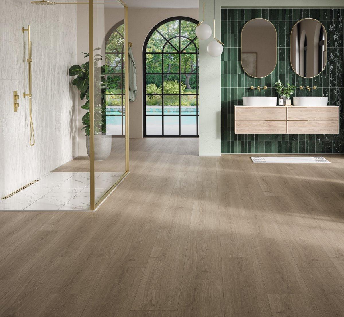 Designvloer Vinyl Basic 5.3 Eiken Regent grijs Eleganz struc. landhuis v-kant