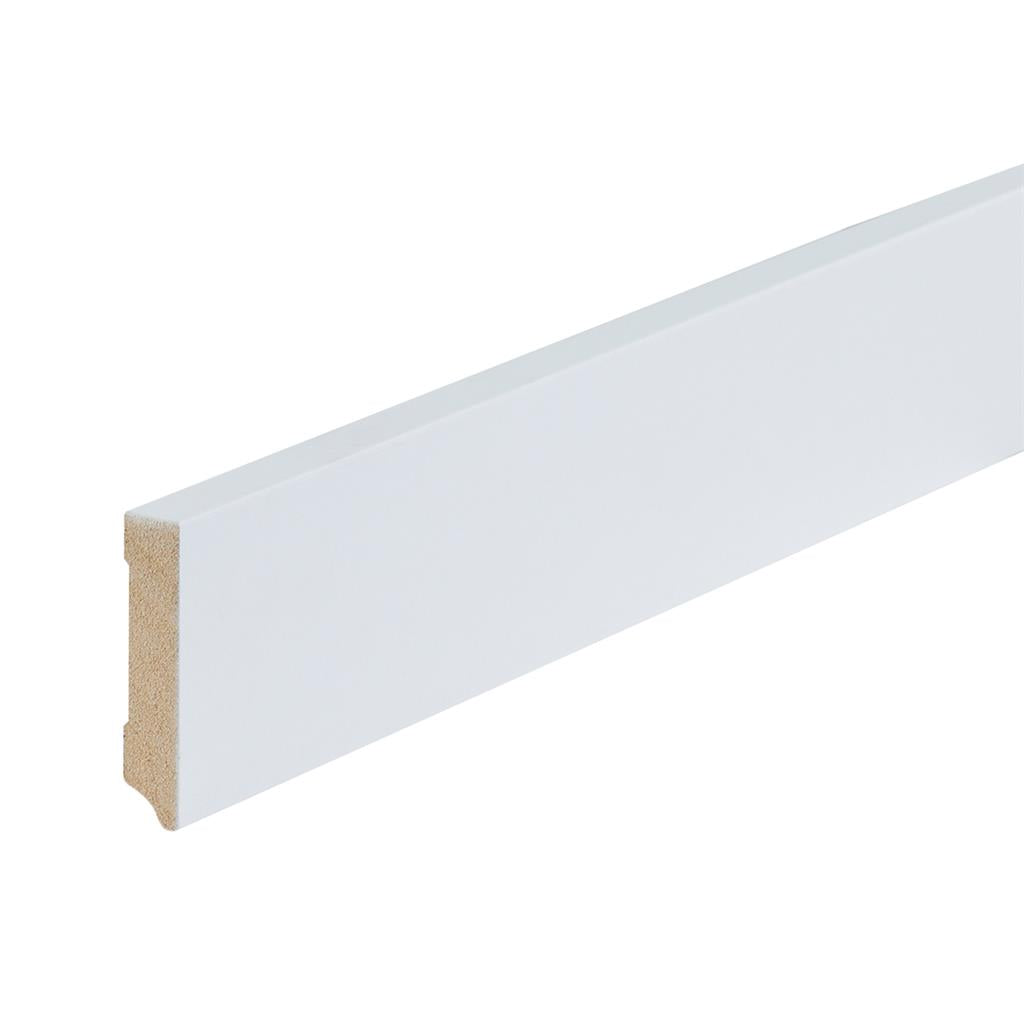 Gegronde plint Amsterdam 70x15 wit
