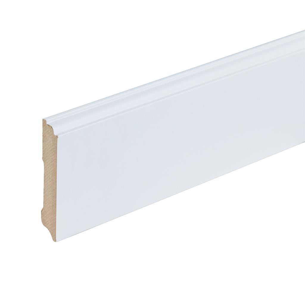 Folieplint Praag 90x15 wit