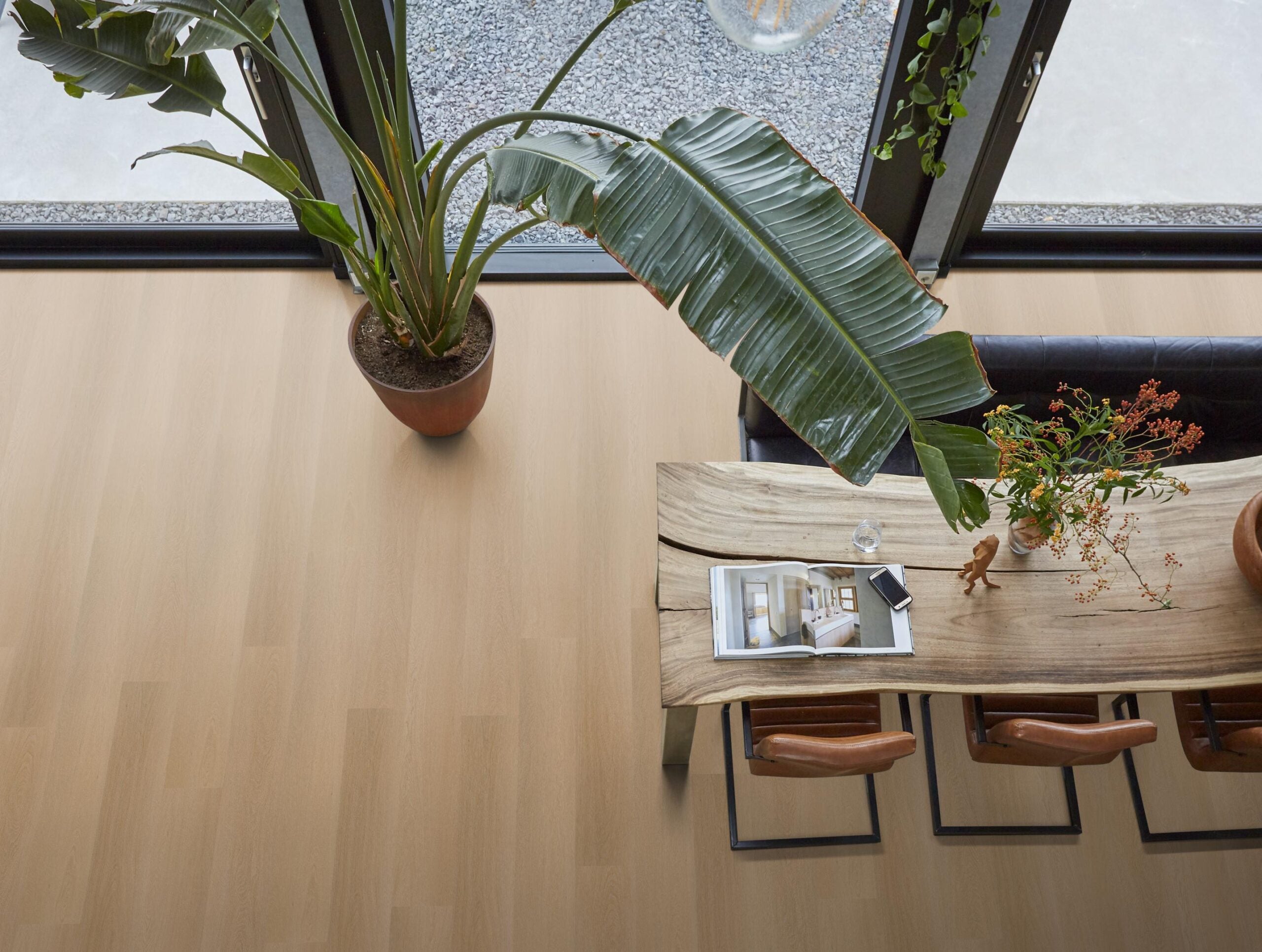 Plak PVC - Donker Eiken