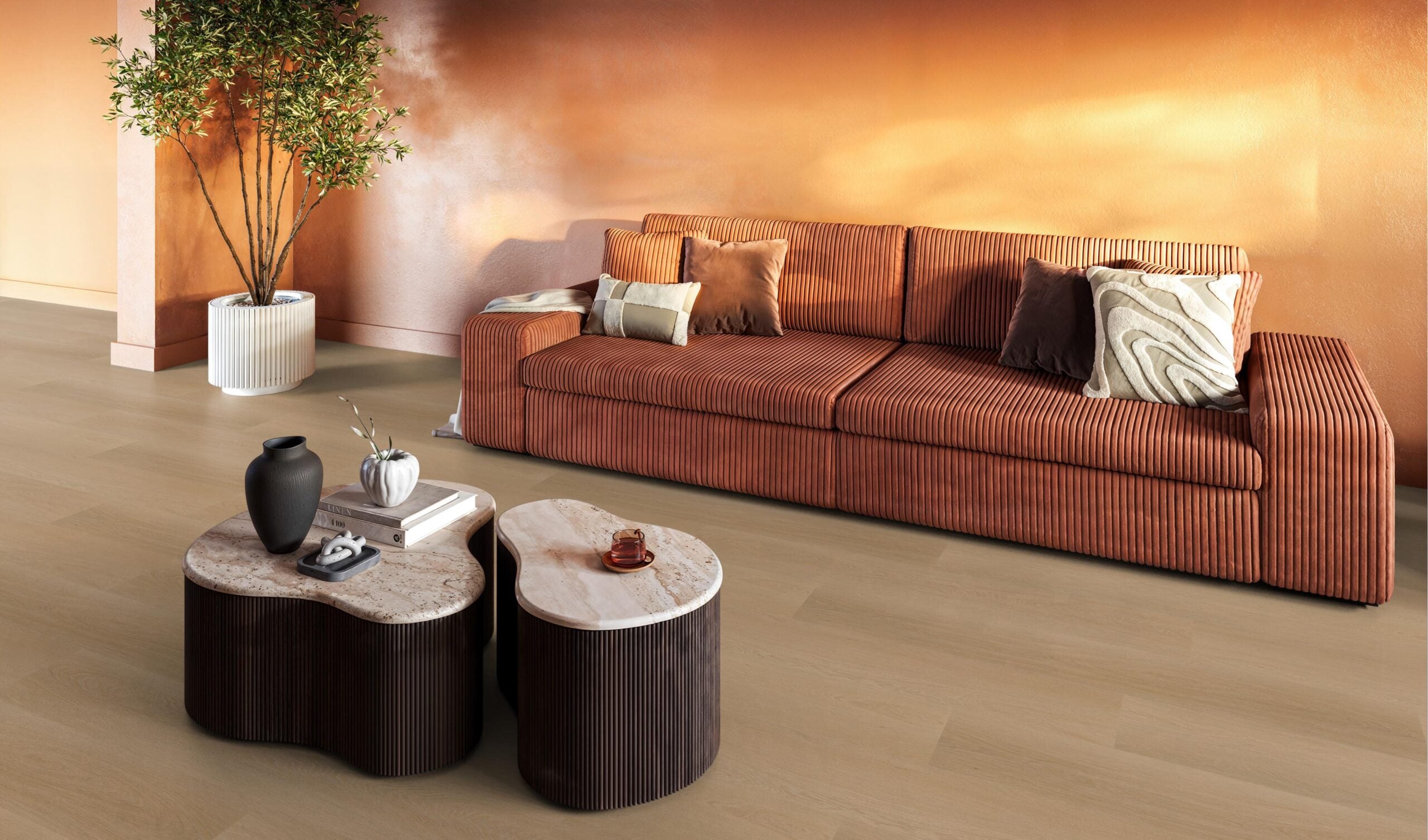Plak PVC - Donker Eiken