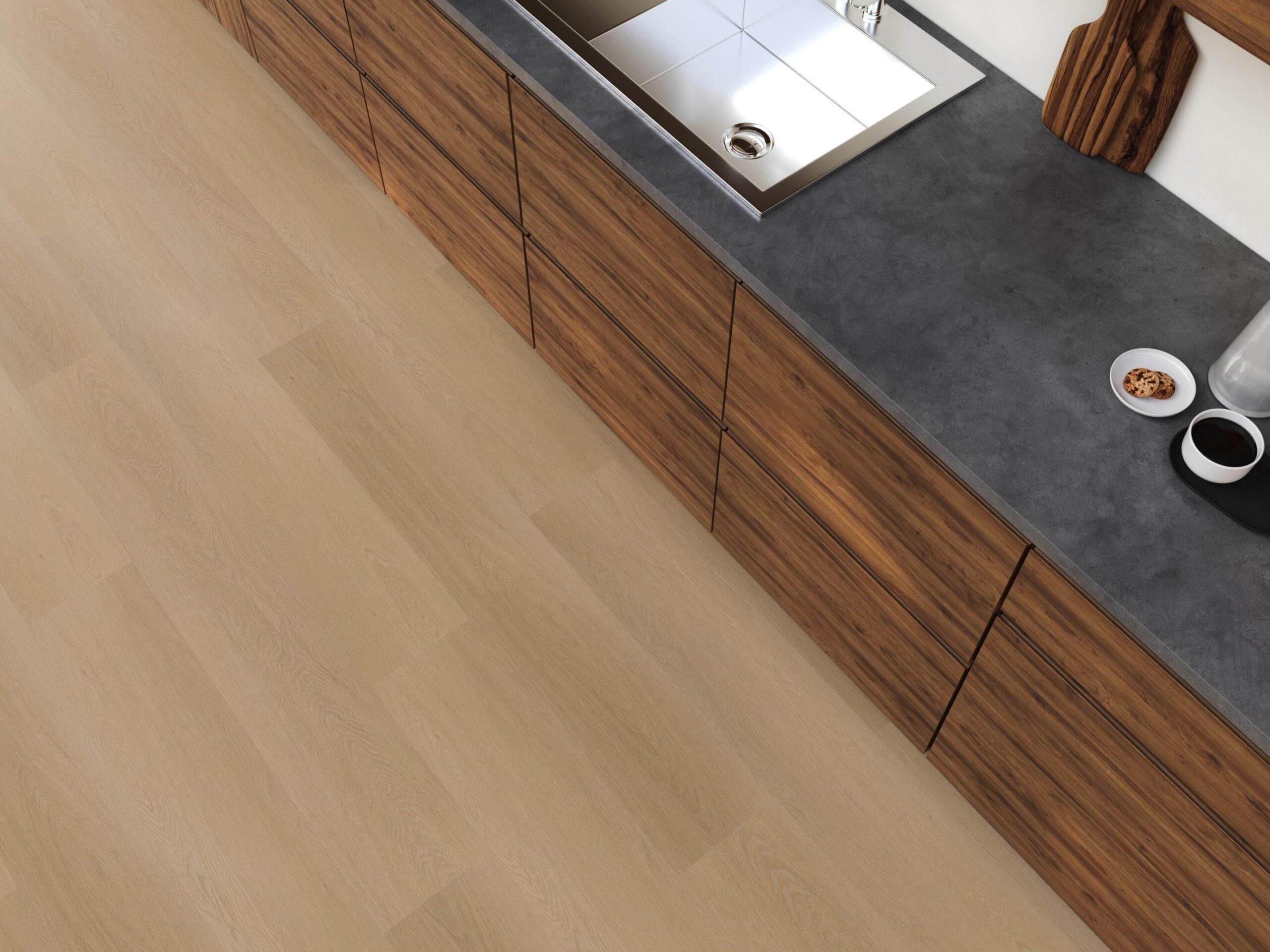 Plak PVC - Donker Eiken