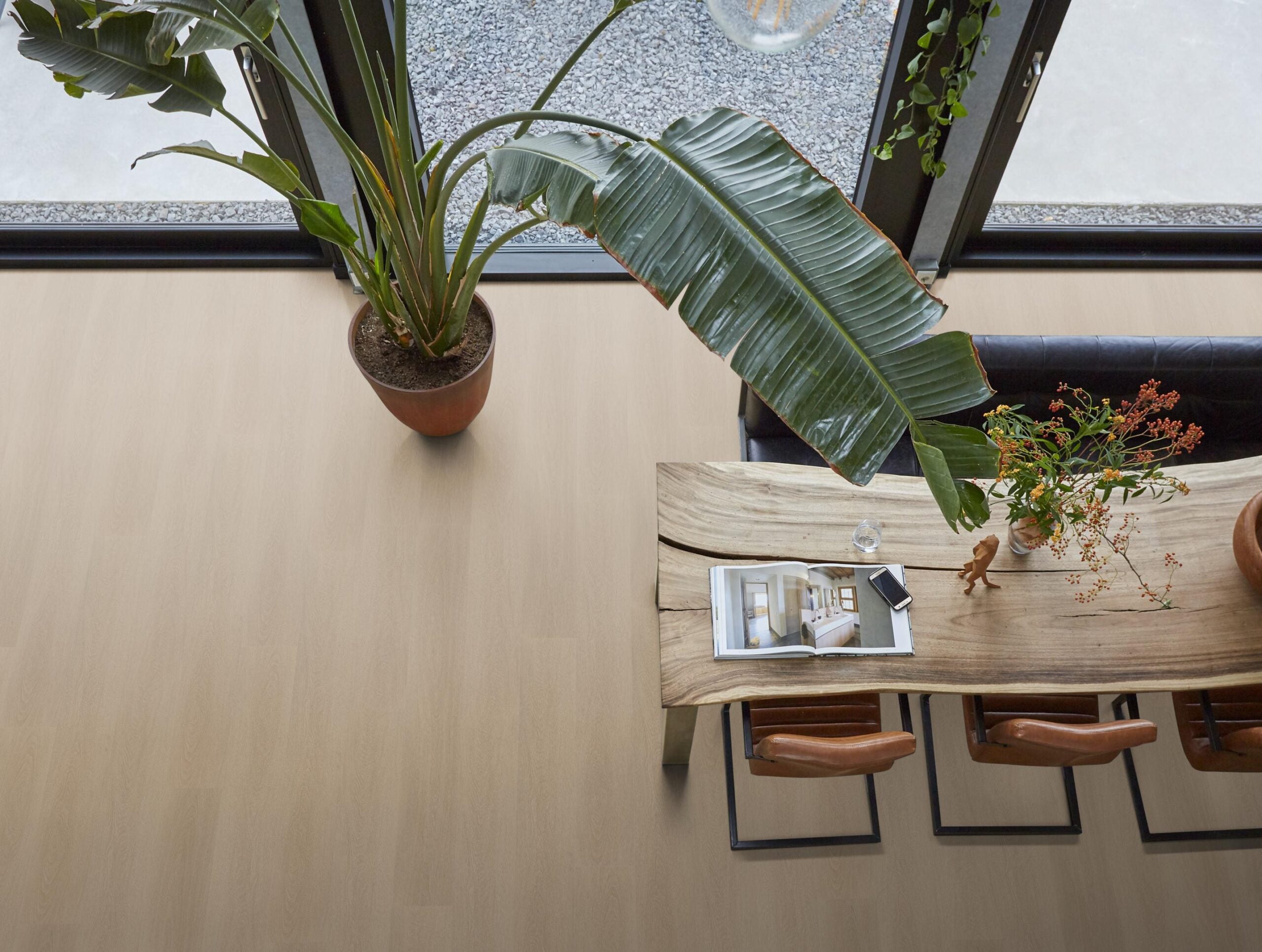 Plak PVC - Rookgrijs