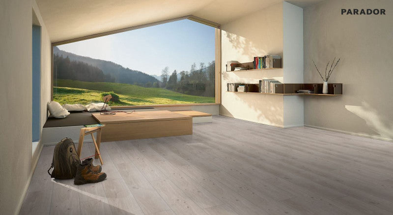 Laminaat Basic 200 eiken natuur grijs zijdemat.struc landh.mini.kant