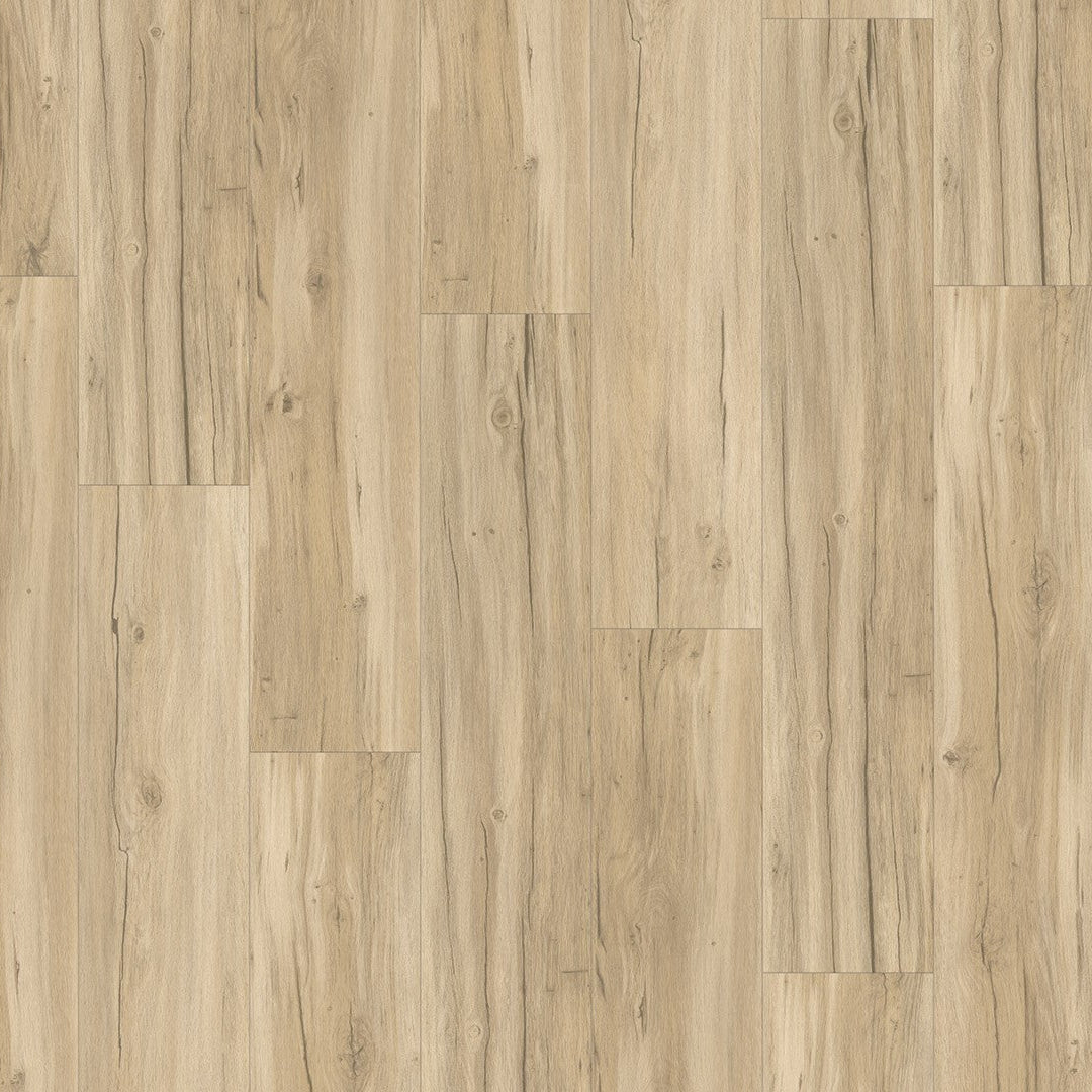 Designvloer Vinyl Basic 5.3 Eiken Memory geschuurd geborstelde str landhuis v-kant