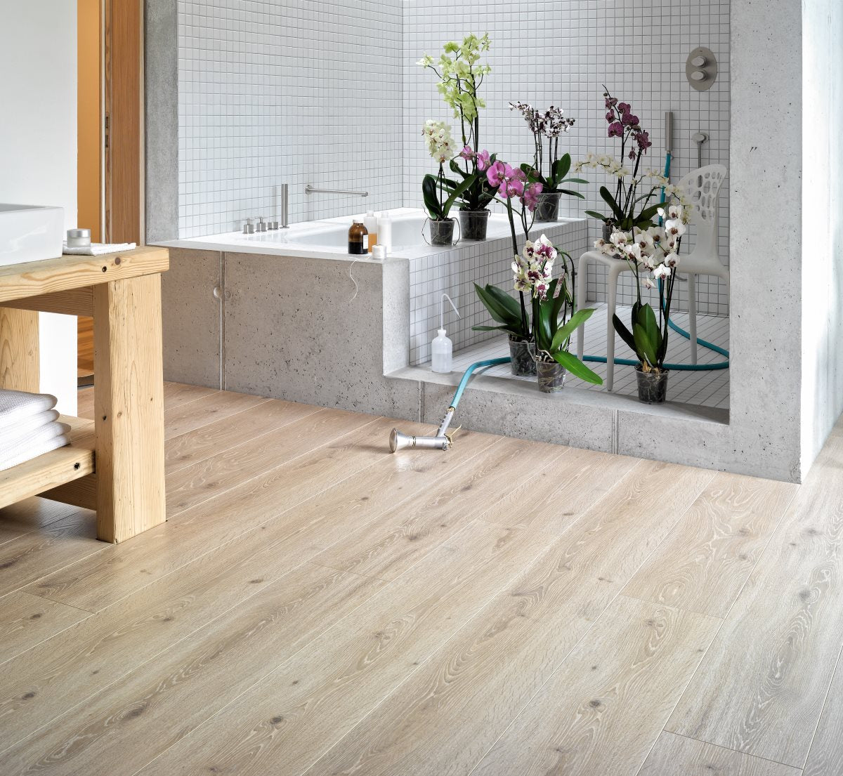 Laminaat Trendtime 6 Castell eik gekalkt geborstelde str v-kant