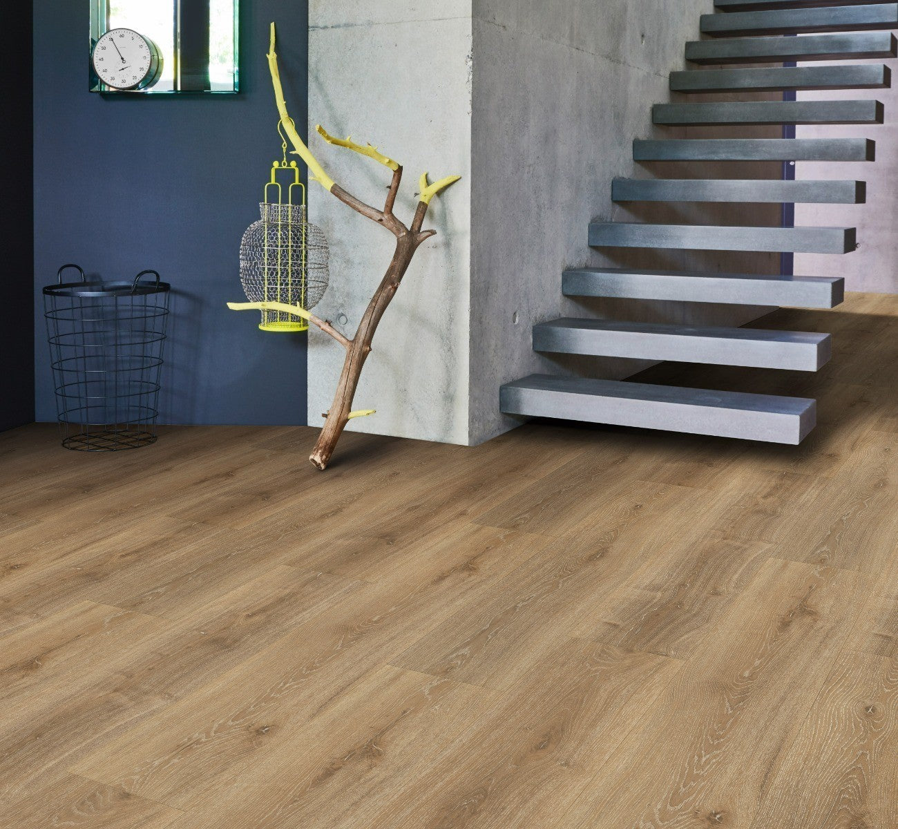 Designvloer Vinyl Basic 30 Royal Eiken licht gekalkt houtstr landhuisvloer