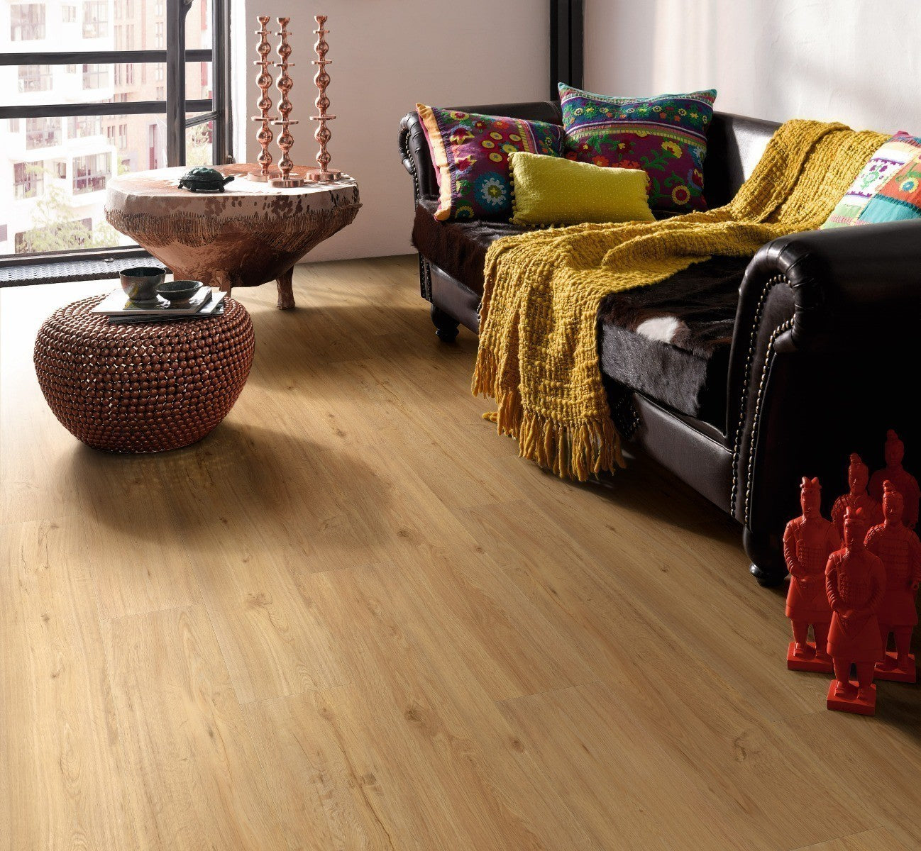 Designvloer Vinyl Basic 30 eiken natuur  geborstelde str landhuisvloer