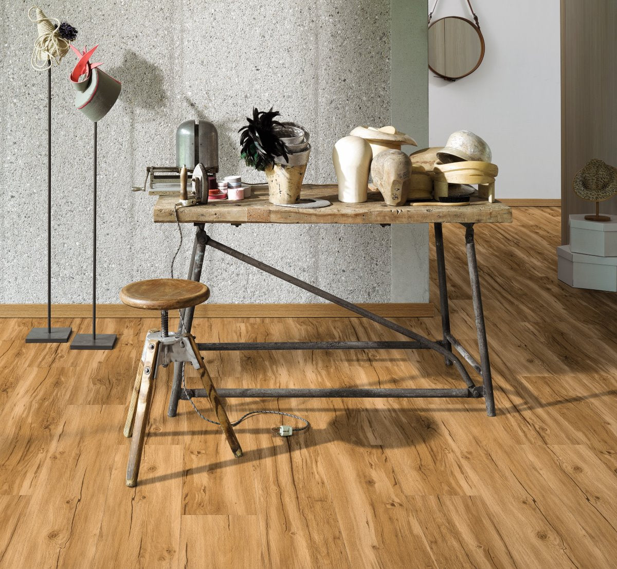 Designvloer Vinyl Basic 30 Eiken Memory natuur geborstelde str landhuisvloer