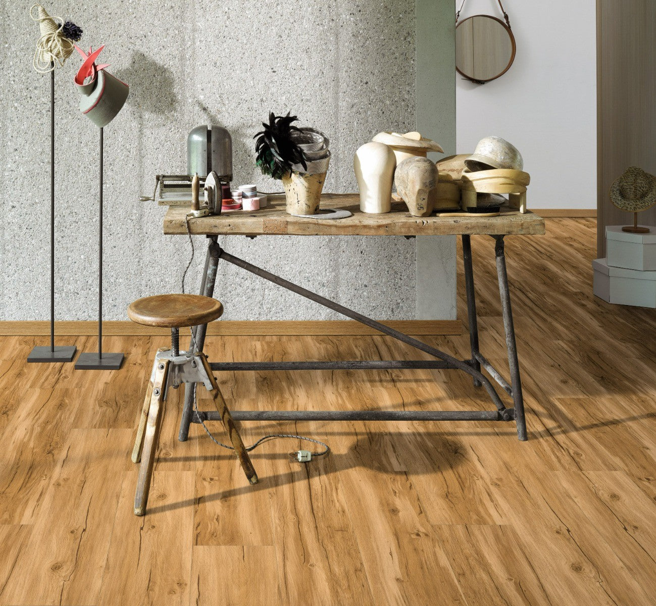 Designvloer Vinyl Basic 2.0 Eiken Memory natuur geborstelde str landhuisvloer