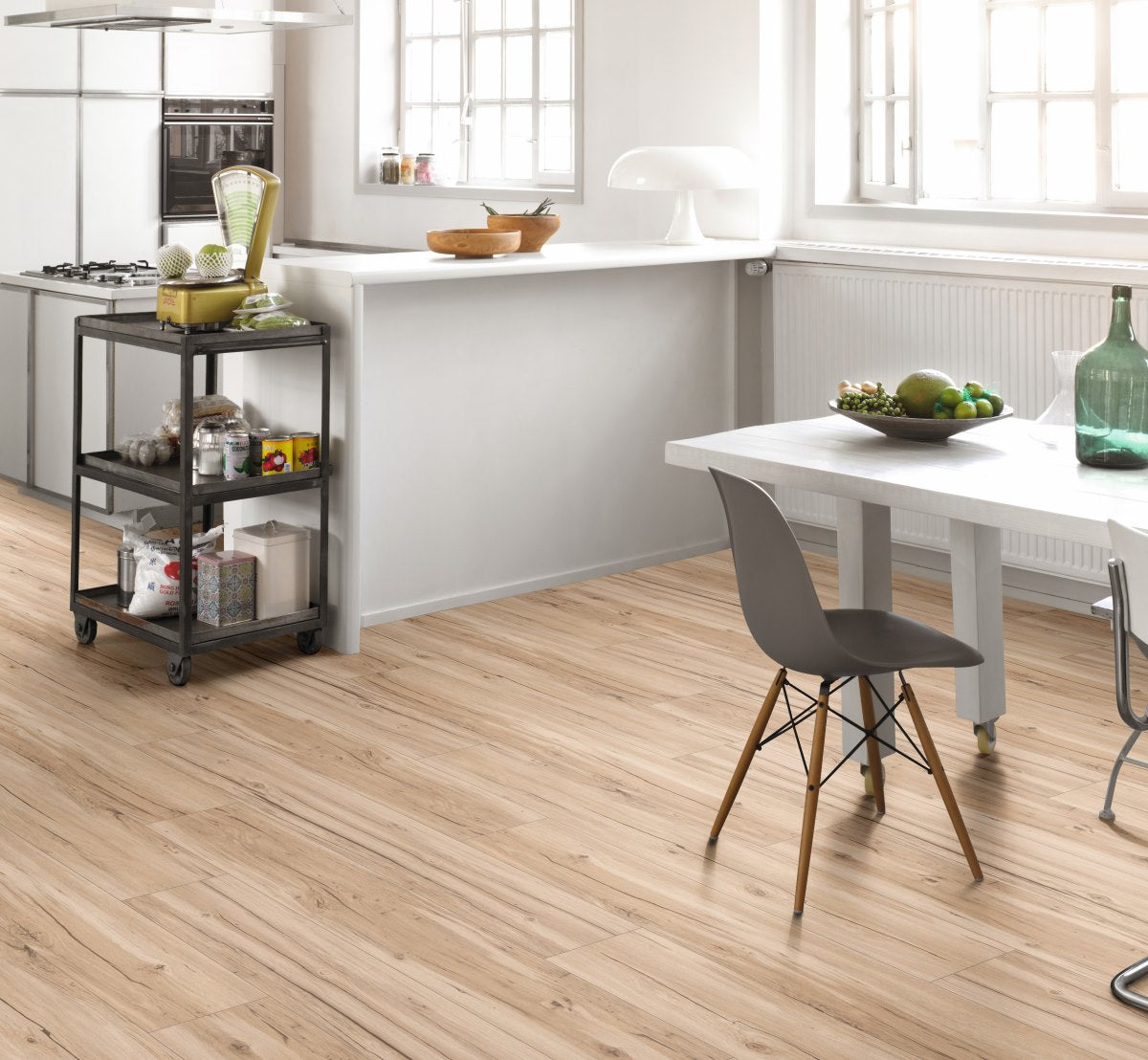 Designvloer Vinyl Basic 5.3 Eiken Memory geschuurd geborstelde str landhuis v-kant