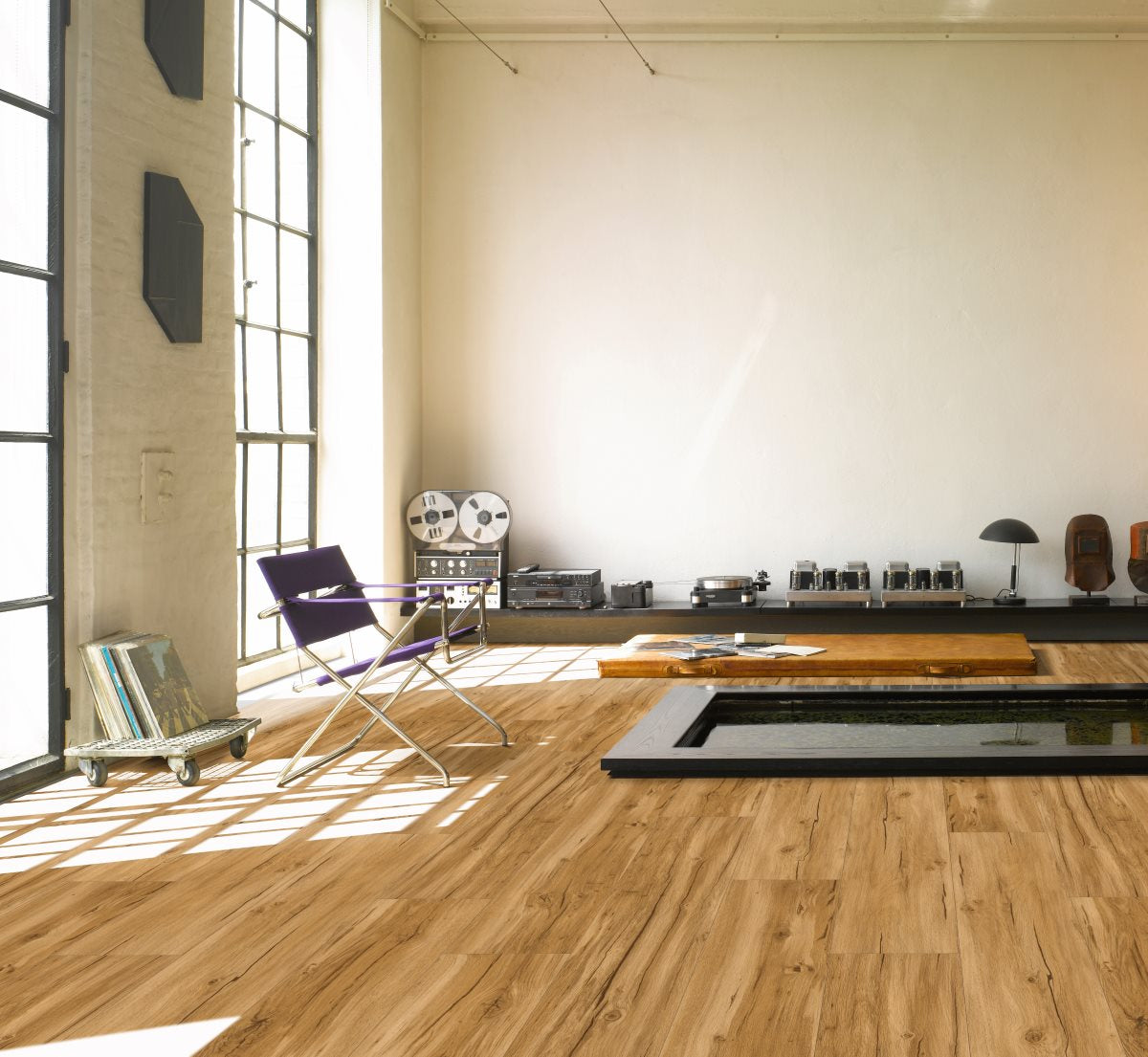 Designvloer Vinyl Basic 5.3 Eiken Memory natuur geborstelde str landhuis v-kant