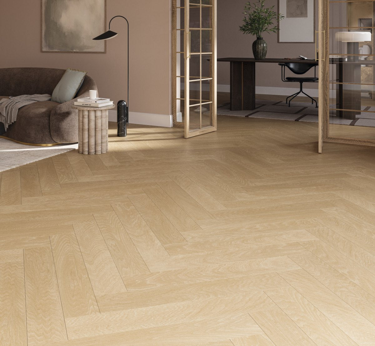 Laminaat Trendtime 3 Eiken Studiolin natuur Natuurmat str. v-kant