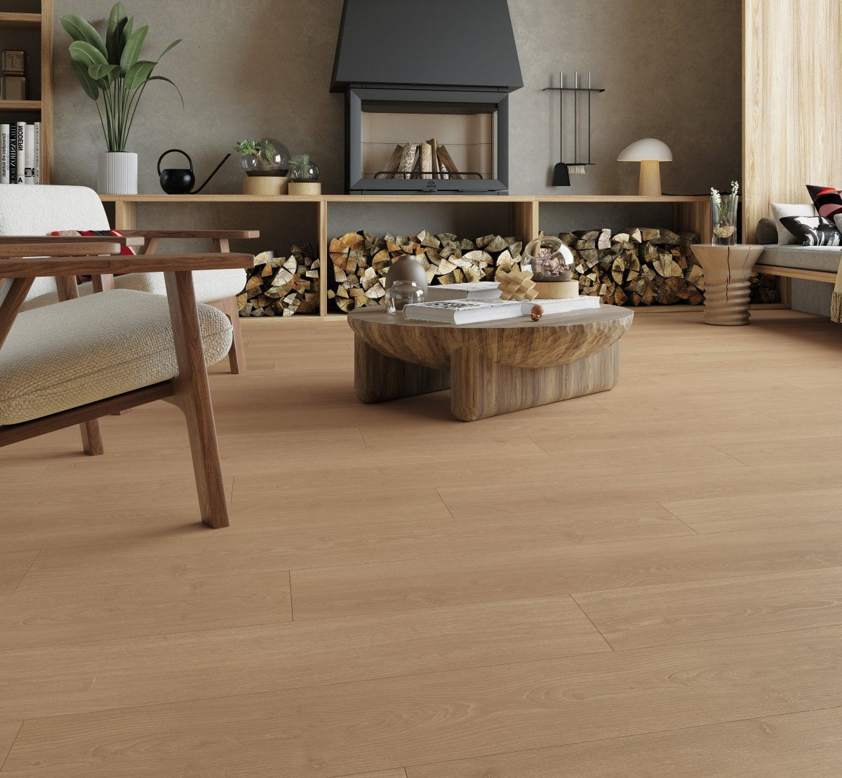 Laminaat Basic 600 Kasteelvloer Eiken Studiolin naturel Natuurmat str. landhuis v-kant