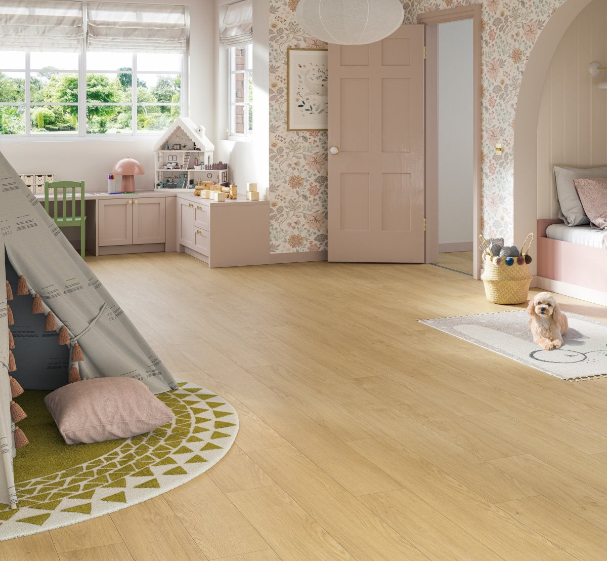 Laminaat Classic 1050 Mont Blanc natuur Mat Houtstructu landh.mini.kant