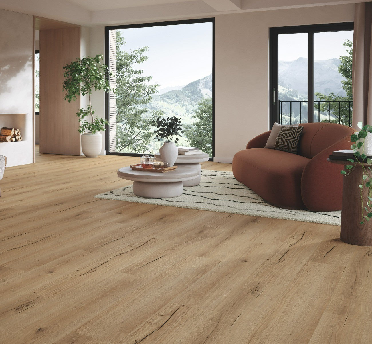 Designvloer Vinyl Basic 30 Eiken Cambridge natuur geborstelde str landhuisvloer