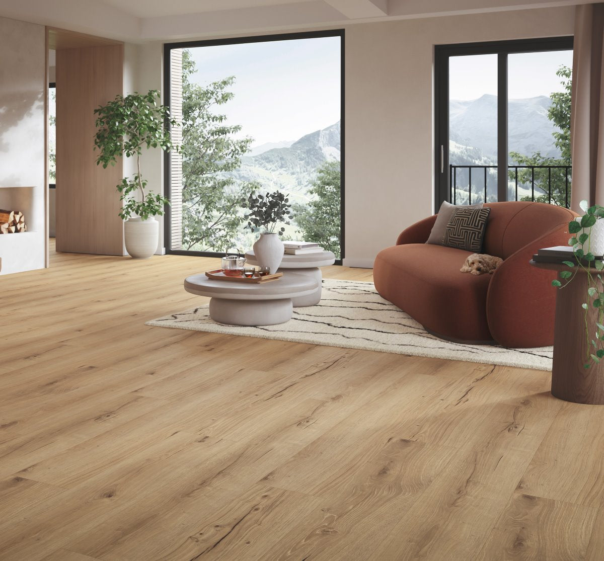 Designvloer Vinyl Trendtime 8 Eiken Cambridge natuur nat. structuur landhuis v-kant