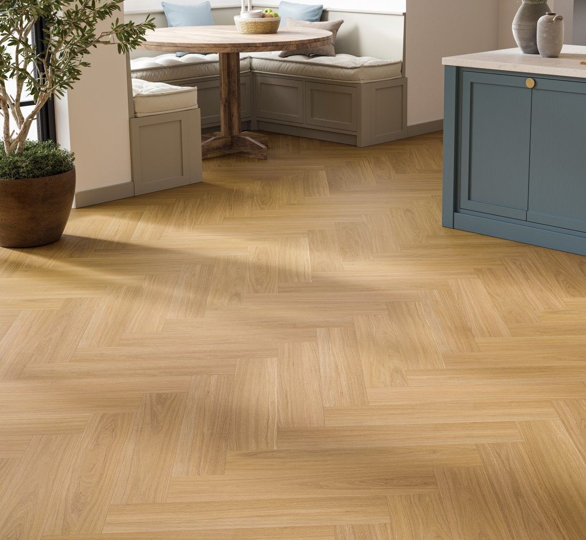 Designvloer Vinyl Trendtime 3 (SPC) Eiken Oxford karamelbruin zijdemat.struc minivellingkant