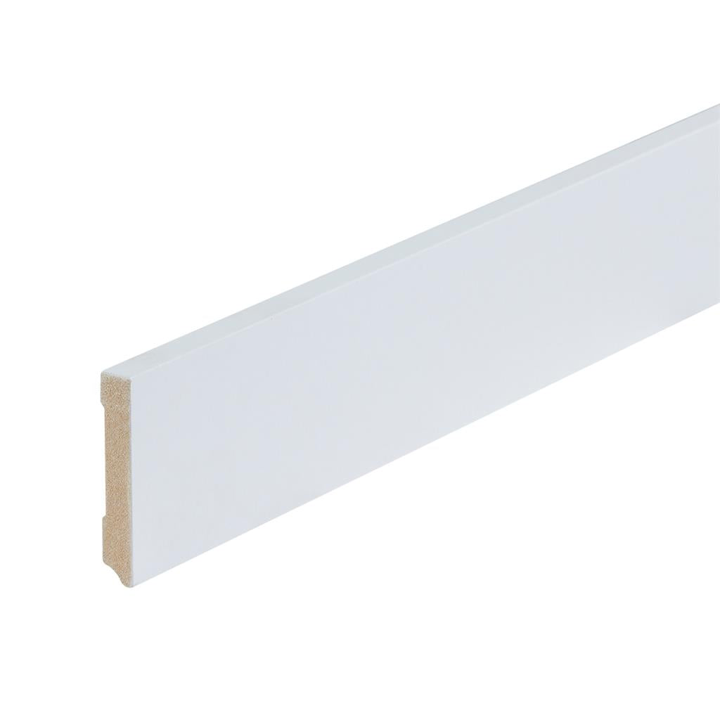 Gegronde plint Amsterdam 70x12 wit