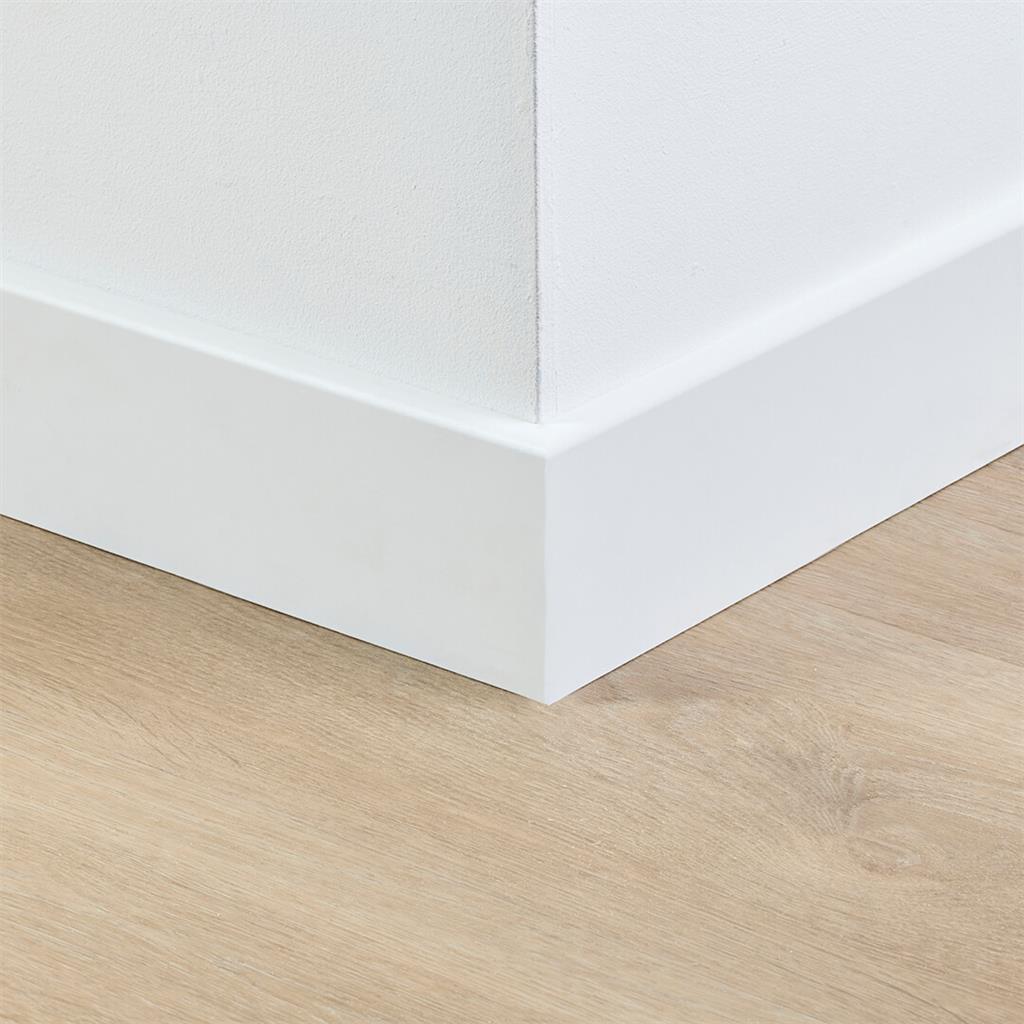 Folieplint Berlijn 90x12 wit
