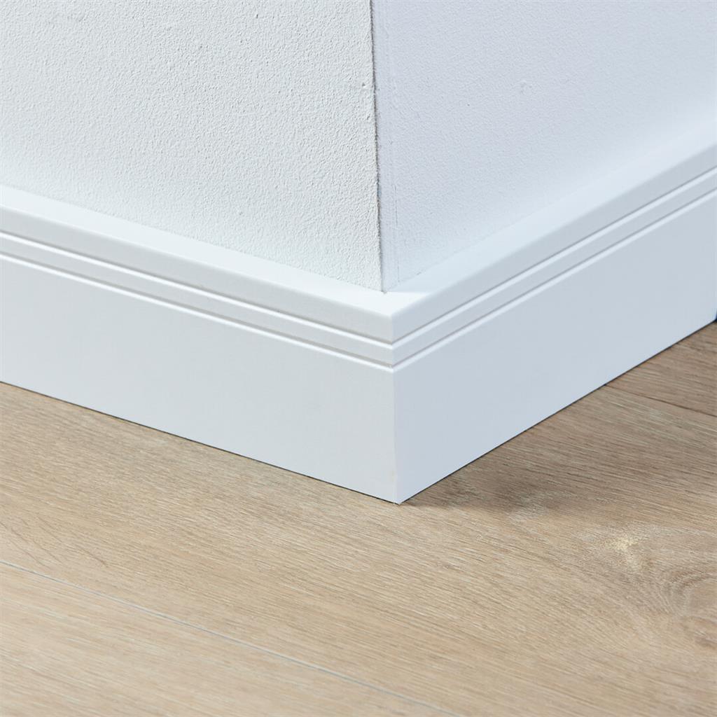Folieplint Milaan 70x15 wit