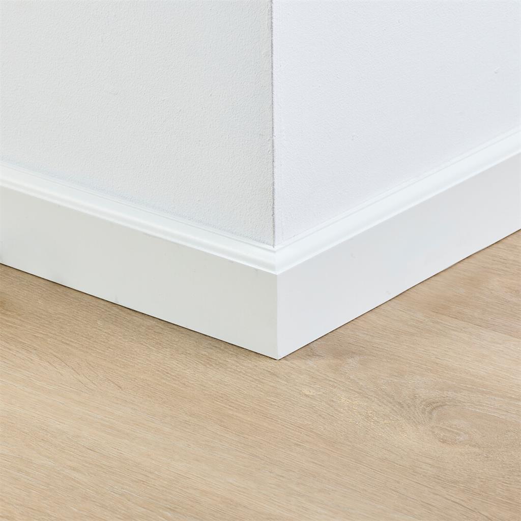 Gelakte plint Praag 70x15 wit