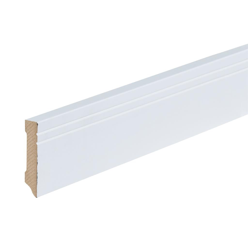 Gelakte plint Milaan 70x15 wit