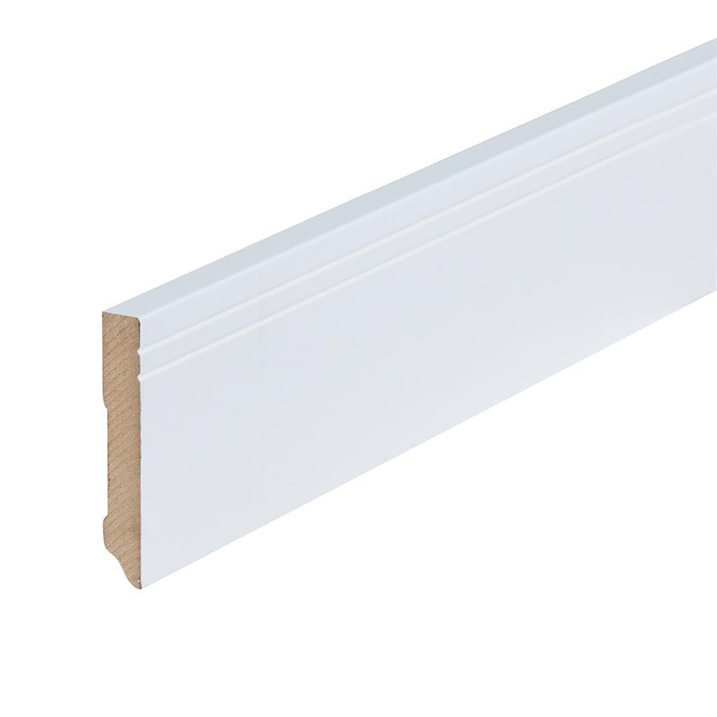 Folieplint Milaan 90x15 wit