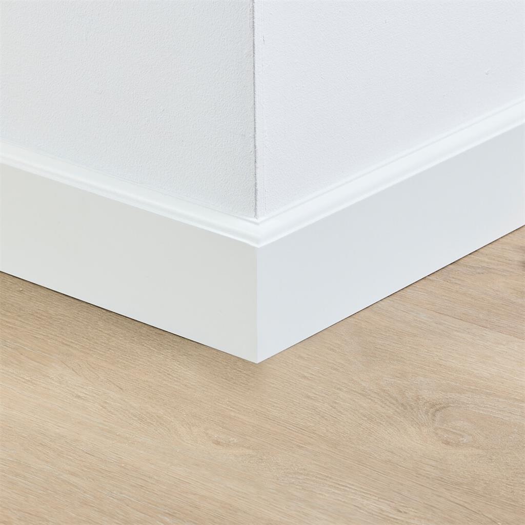 Gelakte plint Praag 90x15 wit