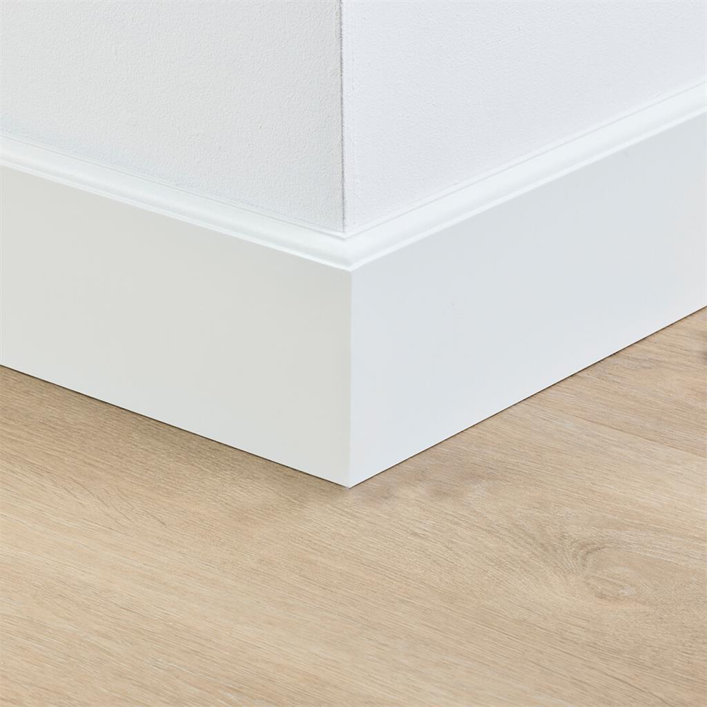 Gelakte plint Praag 120x15 wit