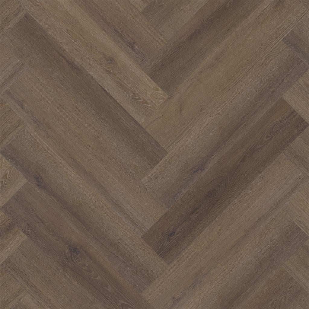 YUP XL Greenford herringbone dryback brown