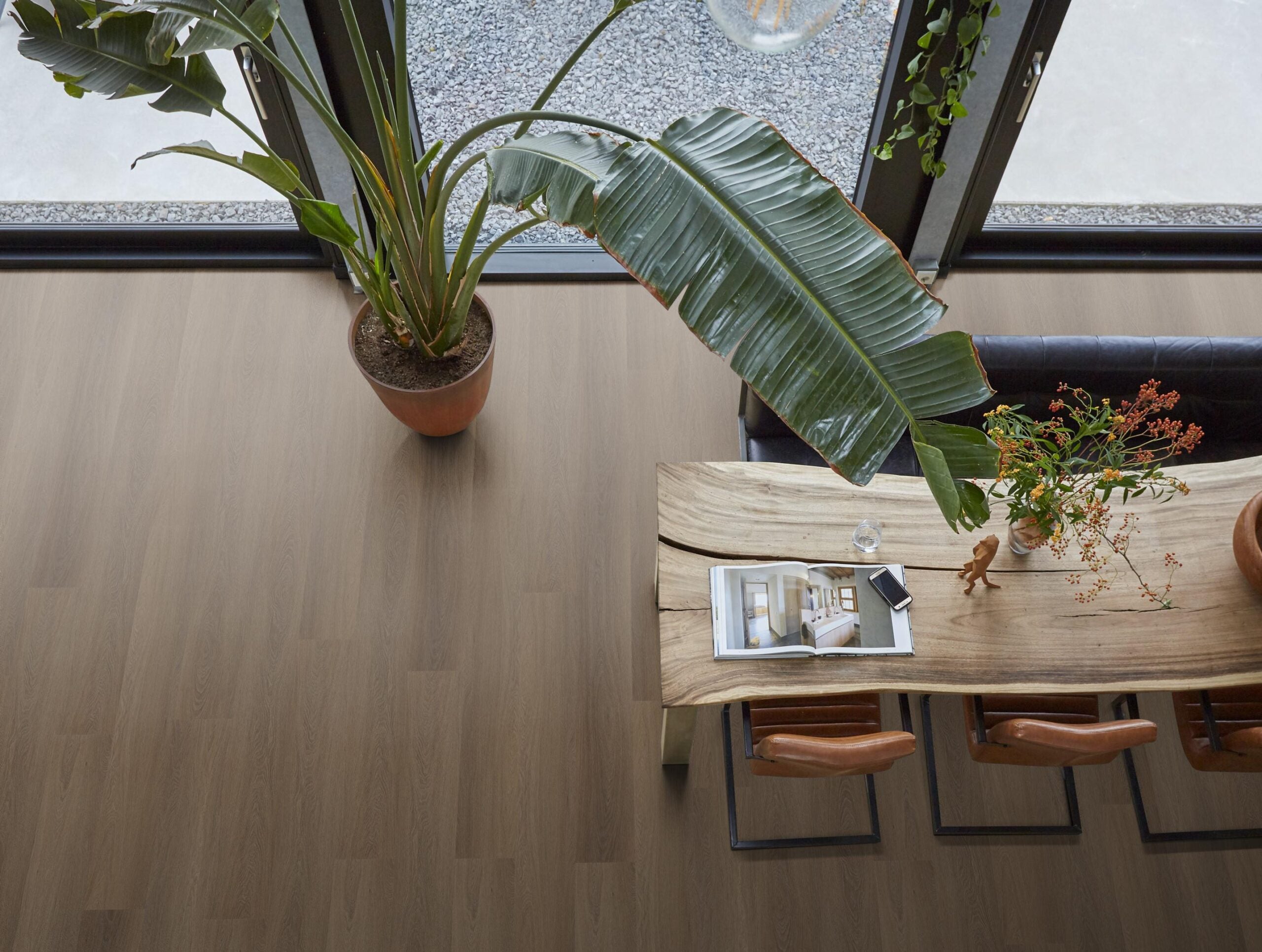 Plak PVC - Bruin