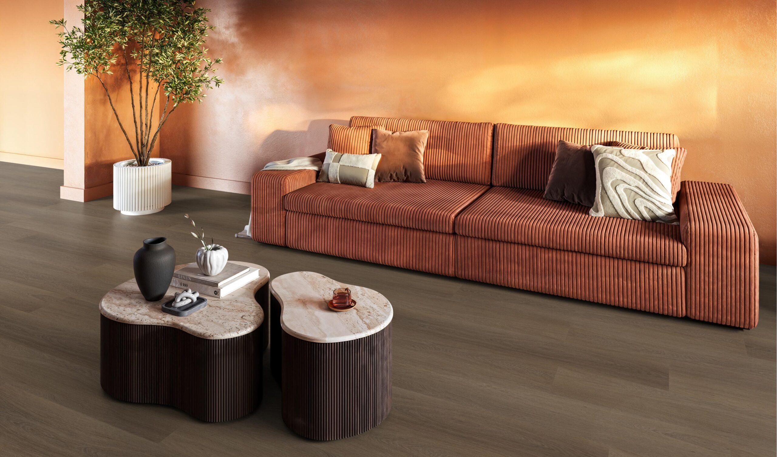 Plak PVC - Bruin
