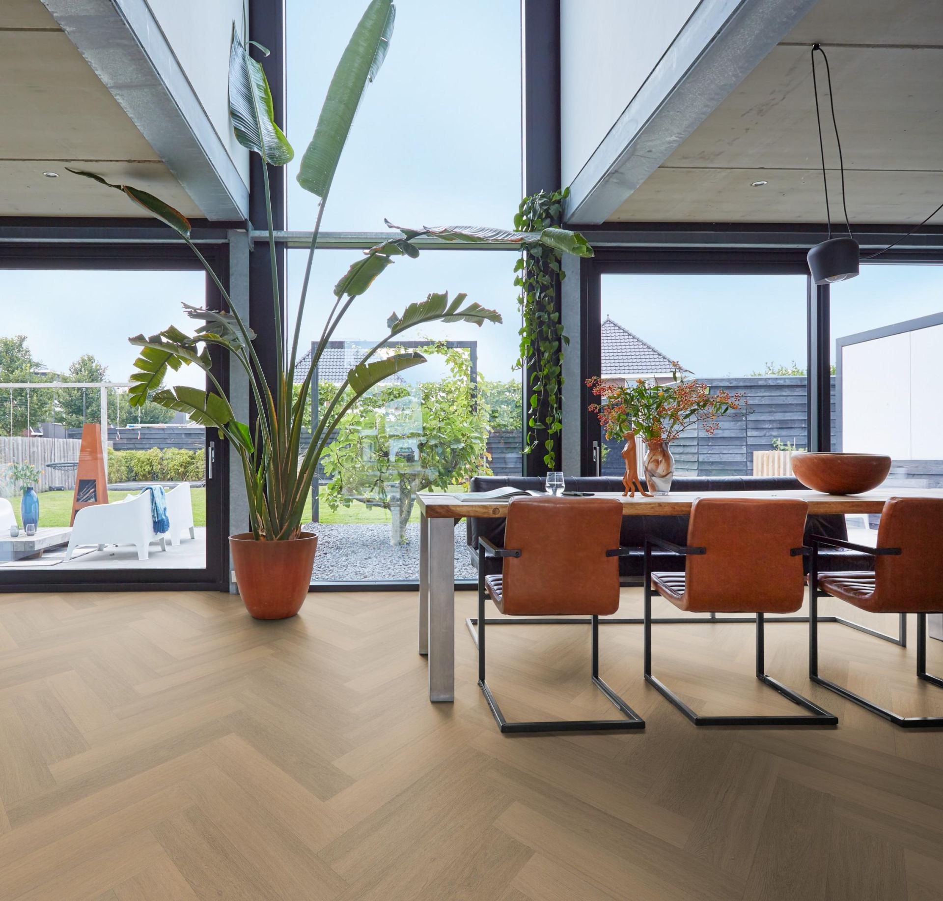 YUP Sutton herringbone click SRC warm natural