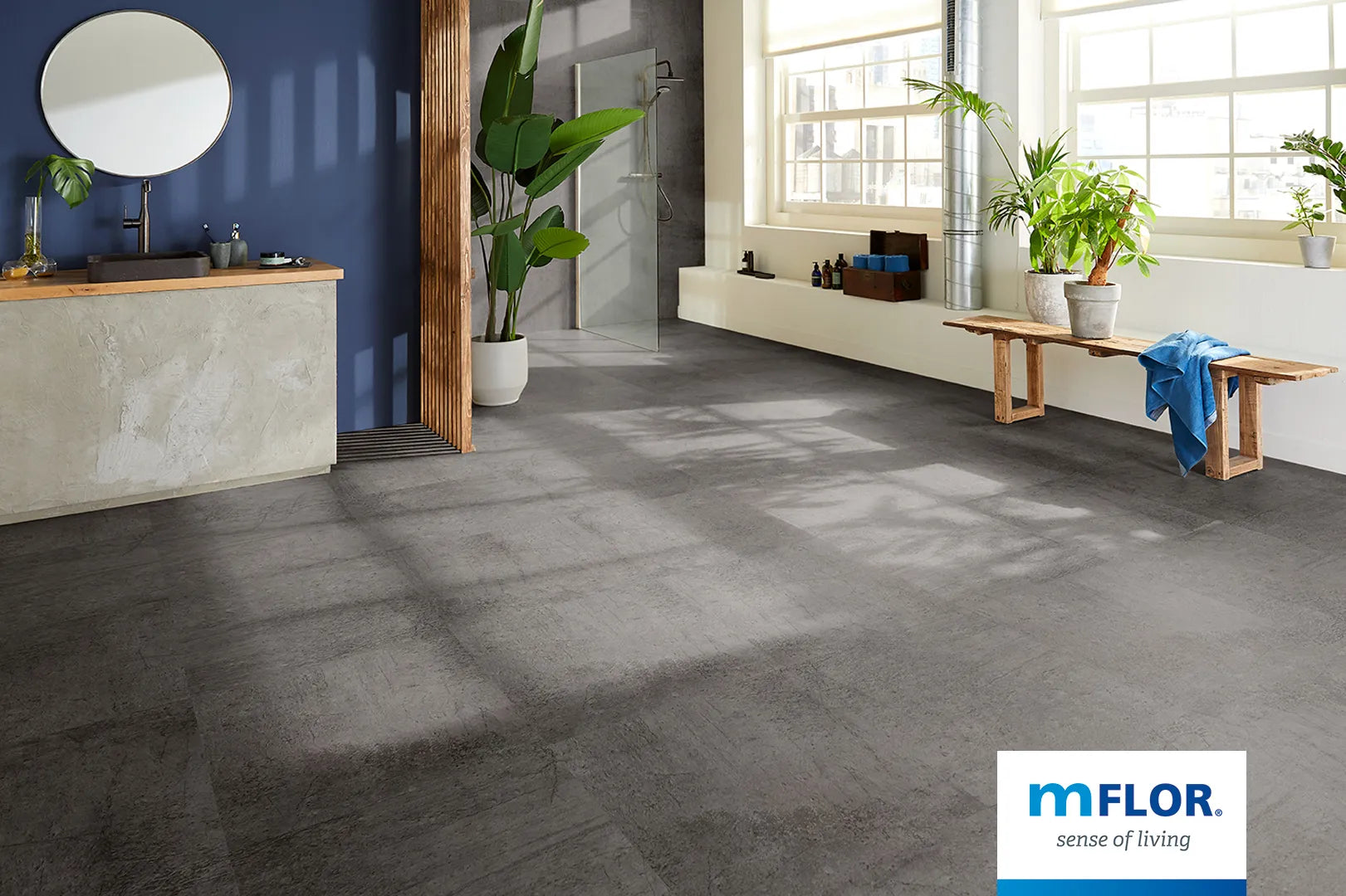 mFLOR Estrich Stone Anthracite