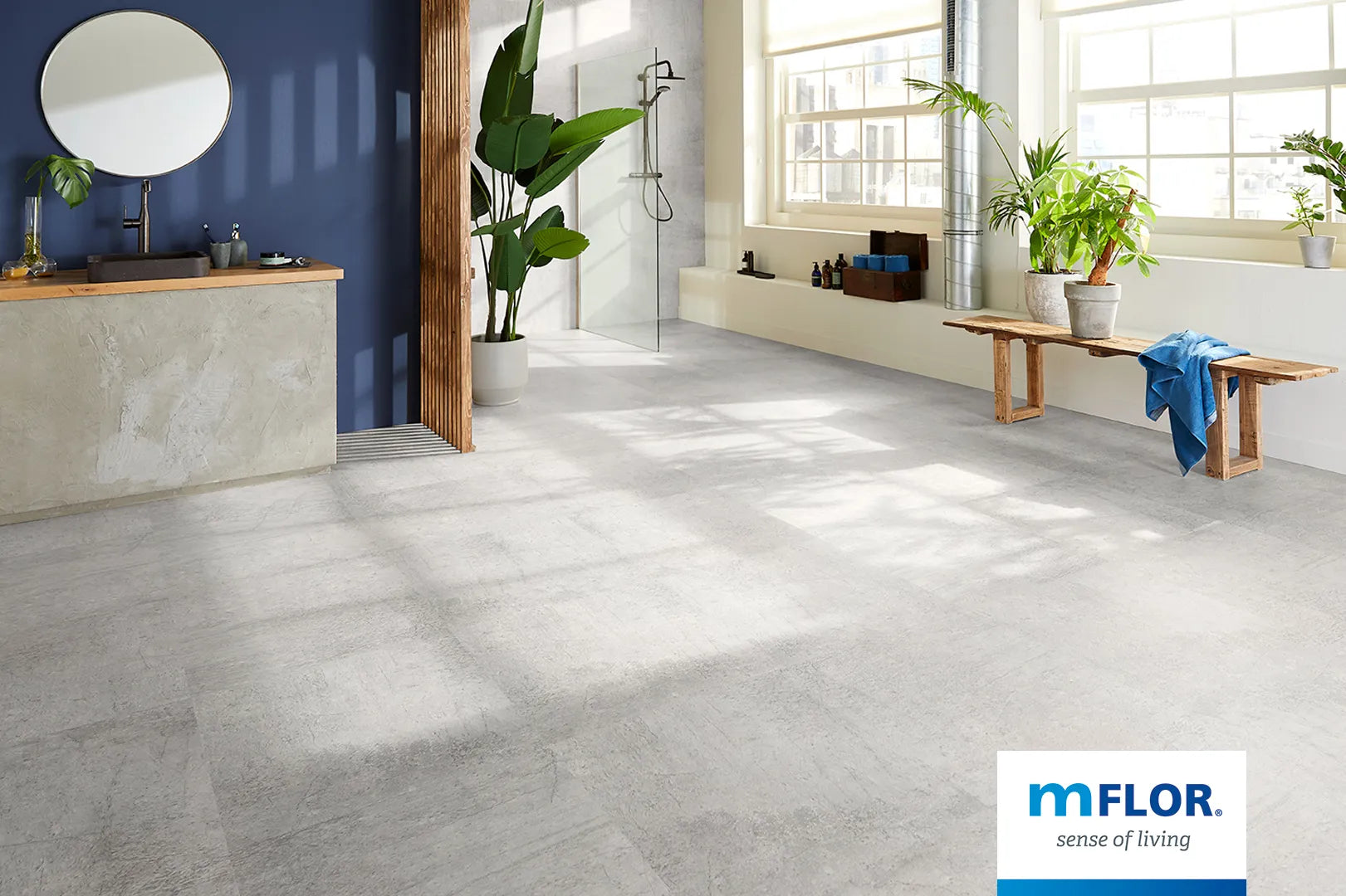 mFLOR Estrich Stone Light Grey