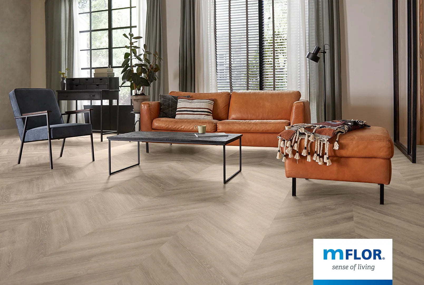 mFLOR Parva Oak Chevron Sardinia