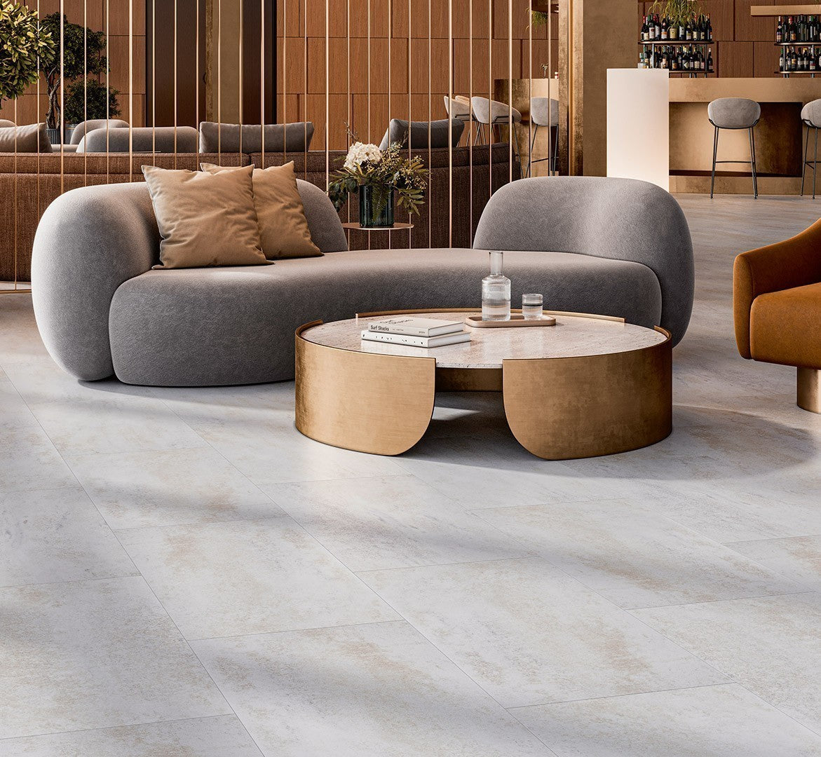 Designvloer Vinyl Trendtime 5 SPC Dolomiet wit Mineraalstructu v-kant